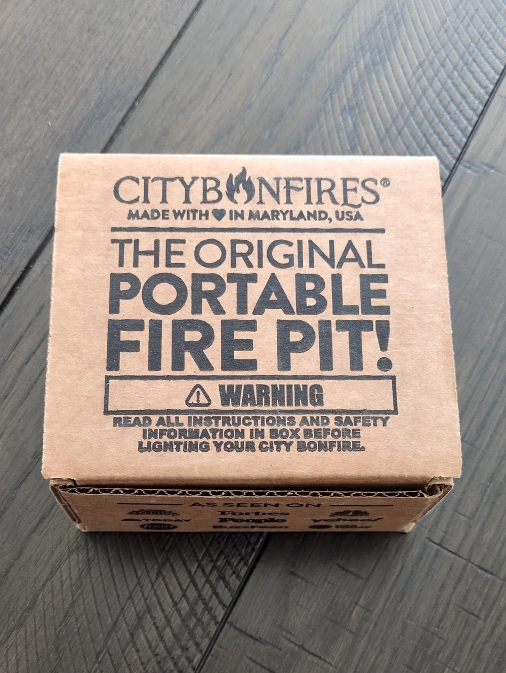 CityBonfires The Original Portable Fire Pit - Birthday Version